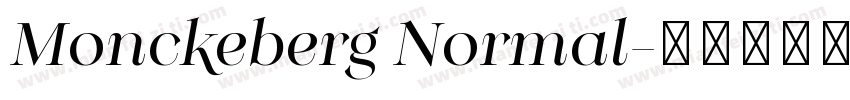 Monckeberg Normal字体转换